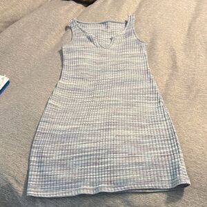 American Eagle Striped Sleeveless Knit Dress